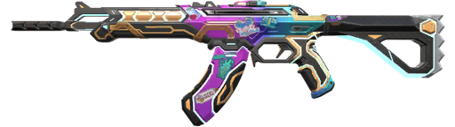 Glitchpop Vandal — neon punk Valorant skin