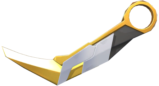 Prime 2.0 Karambit — orange brass karambit